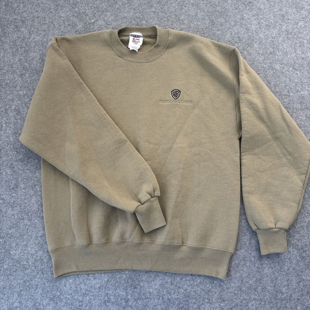 VINTAGE JERZEES WARNER BROS. STUDIOS CREWNECK PULLOVER SWEATSHIRT Mens L